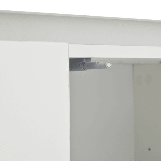 Aparador 140x40x65 cm - 3 gavetas, 2 portas, com LED - Branco