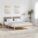 Estructura de cama matrimonial 165x205 Estructura de cama matrimonial 165x205 Blanco/ Gris Claro
