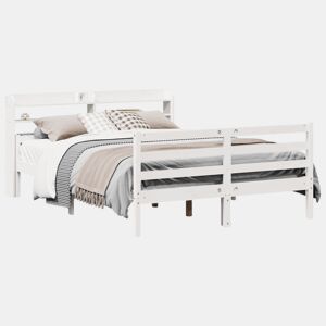 Estrutura De Cama Dupla para adultos c cabeceira - 140x200 cm branco