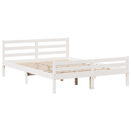 Estrutura De Cama Dupla para adultos c cabeceira - 140x200 cm branco