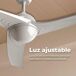 EVVO Ventilador de techo con luz EVVO V522 EVVO Ventilador de techo con luz EVVO V522 Blanco