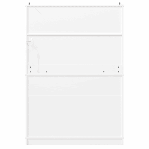 Armário de cozinha alto 108 x 40 x 180 cm - controlo por aplicação, prateleiras ajustáveis, amplo espaço de arrumação, superfície de trabalho, iluminação LED - branco