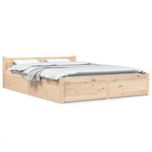 Estrutura de Cama de casal moderno com gavetas - 135x190 cm casal