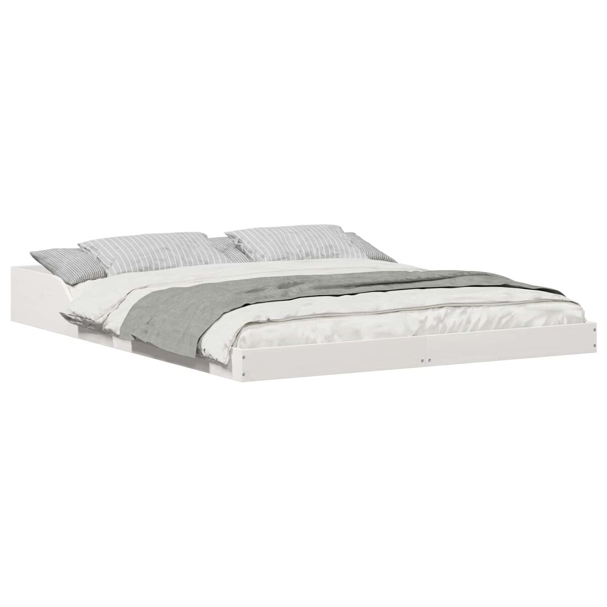 Estructura de cama doble matrimonial - 140 x 210 cm madera de pino macizo