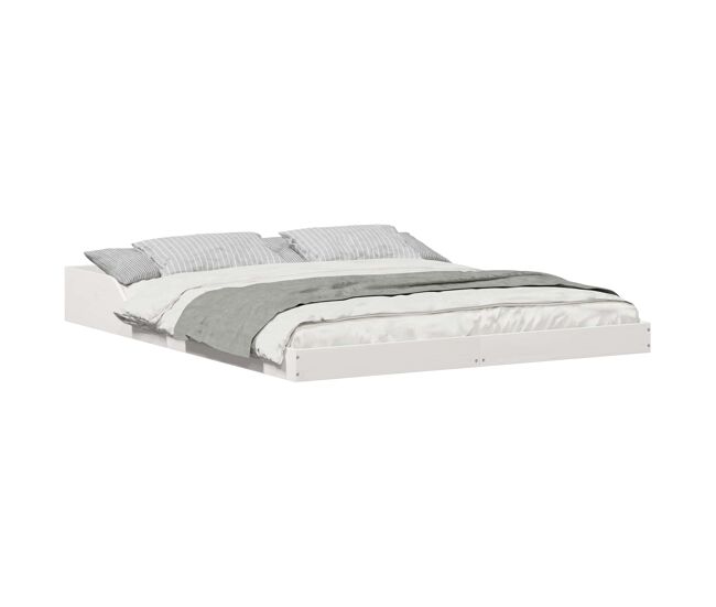 Estructura de cama doble matrimonial - 140 x 210 cm madera de pino macizo