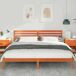 Estructura de cama matrimonial 185x205 Estructura de cama matrimonial 185x205 Marrón