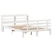 Estructura de cama matrimonial 160x218 Estructura de cama matrimonial 160x218 Blanco