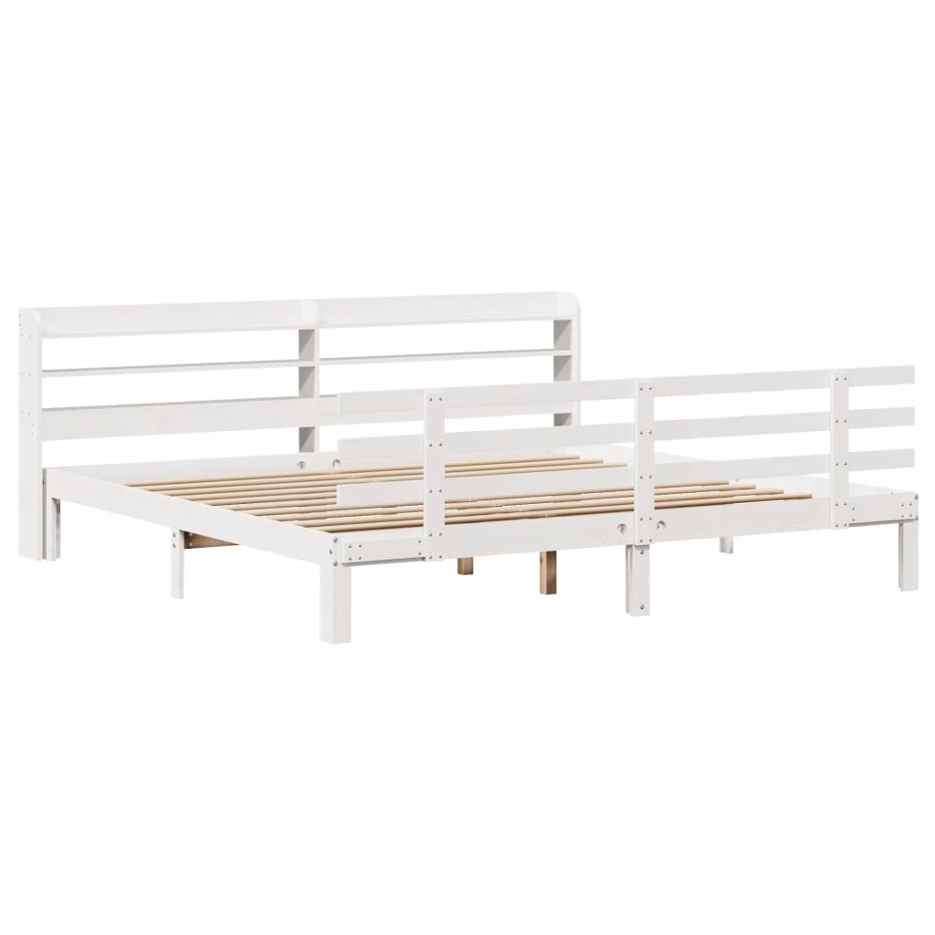 Estructura de cama matrimonial 210x218 Blanco