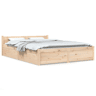 Estrutura de Cama de casal moderno com gavetas - 140x200 cm