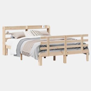 Estrutura De Cama De Casal c cabeceira - 135x190 cm pinho maciço