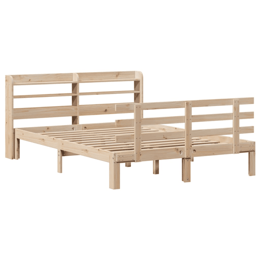 Estrutura De Cama De Casal c cabeceira - 135x190 cm pinho maciço
