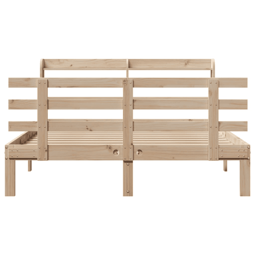 Estrutura De Cama De Casal c cabeceira - 135x190 cm pinho maciço