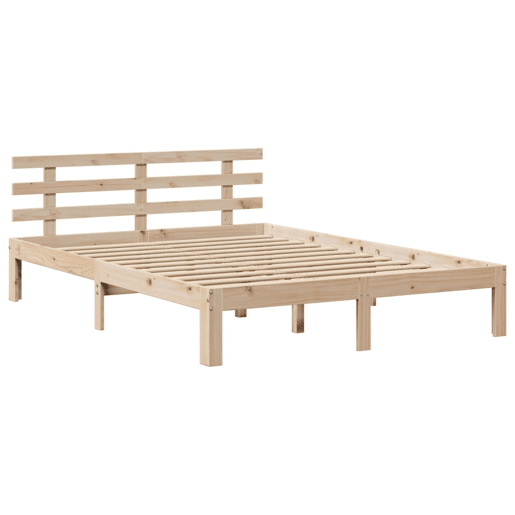 Estrutura De Cama De Casal c cabeceira - 135x190 cm pinho maciço