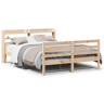 Estrutura De Cama De Casal c cabeceira - 150x200 cm pinho maciço