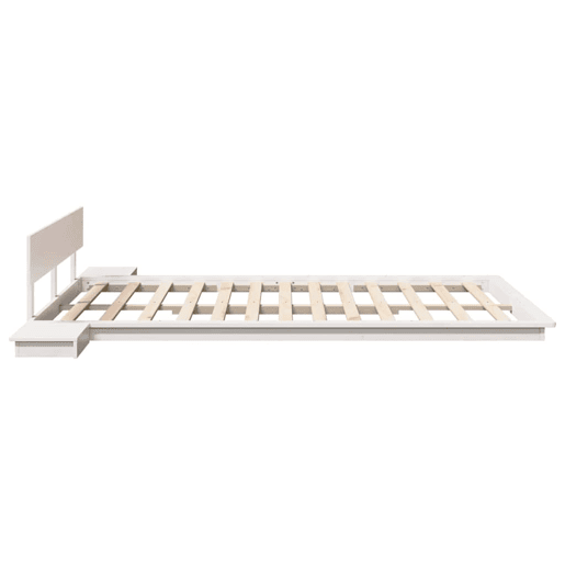 Estrutura da Cama de casal simple Branco 150 x 200 cm madeira
