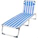 Aktive - Tumbona playa plegable aluminio 5 posiciones Aktive - Tumbona playa plegable aluminio 5 posiciones Azul