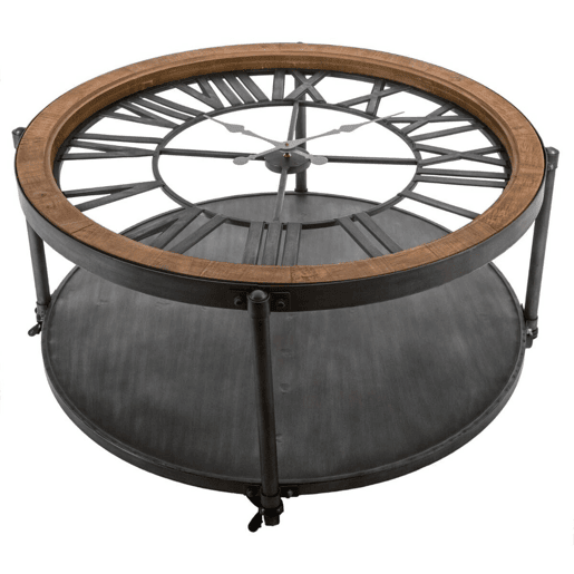 MESA DE CENTRO CHRONO METAL COM PÊNDULO MESA DE CENTRO CHRONO METAL COM PÊNDULO