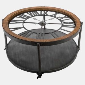 MESA DE CENTRO CHRONO METAL COM PÊNDULO