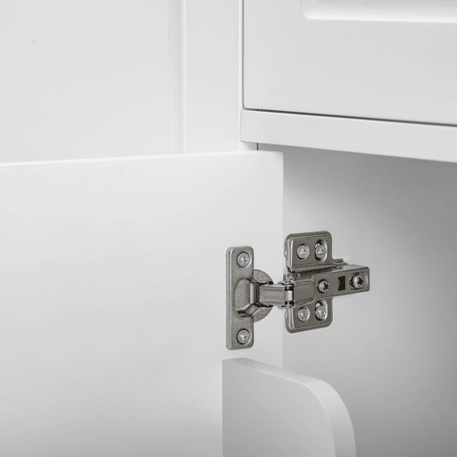 Ilha de cozinha com rodas - mesa extensível, gavetas multifuncionais e caixote do lixo - branco