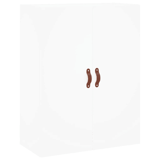 Armário alto - Bufete - Móvel de apoio 69,5x34x180 cm derivados de madeira branco pt664