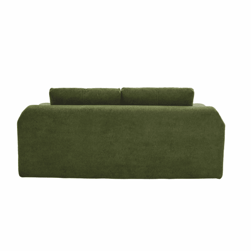 Sofá 2 em 1 179×95×79 cm - Transformável em cama, sem braços, dobrável, sofá de chão, compacto na caixa - Verde Exército