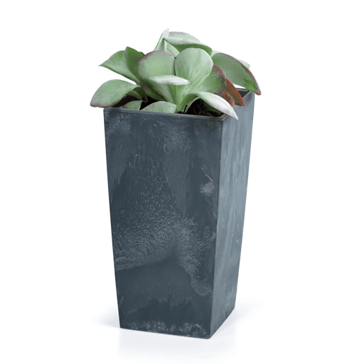 Vaso de plantas URBI SQUARE com reservatório.