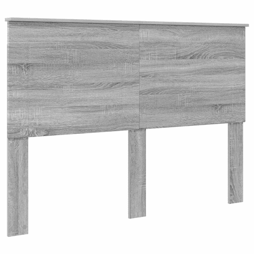 Estrutura da Cama de casal simple com cabeceira Cinza Sonoma 150 x 200 cm