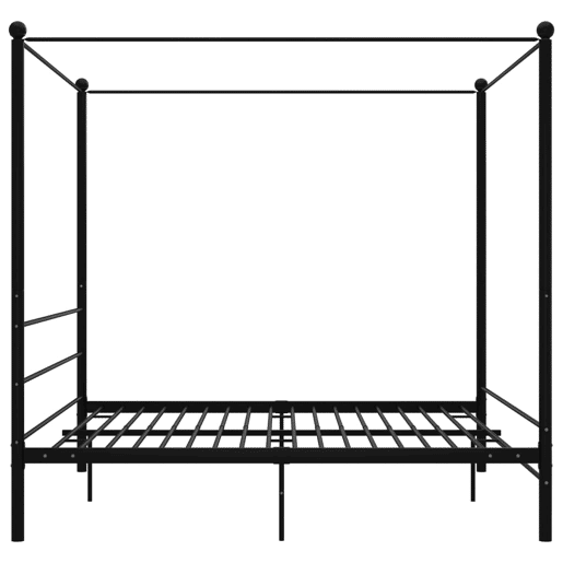 Estrutura De Cama de casal simple De Casal Simple - dossel 180x200 cm metal preto