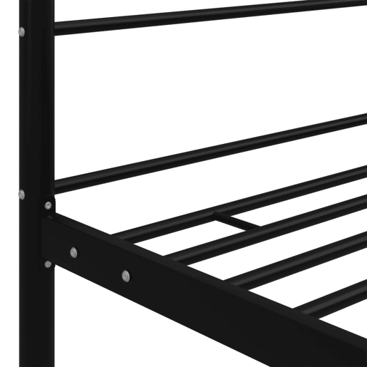 Estrutura De Cama de casal simple De Casal Simple - dossel 180x200 cm metal preto