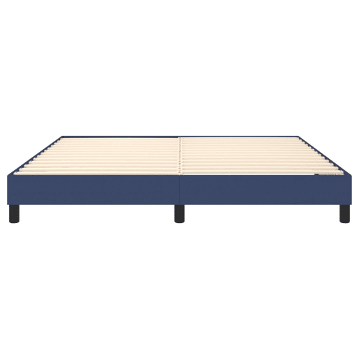 Estrutura de Cama de casal moderno com molas 180x200 cm tecido azul