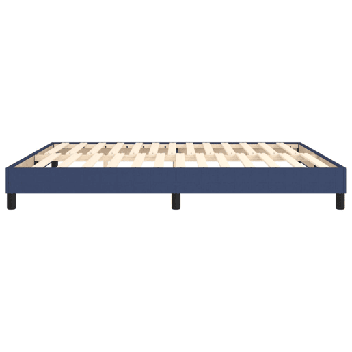 Estrutura de Cama de casal moderno com molas 180x200 cm tecido azul