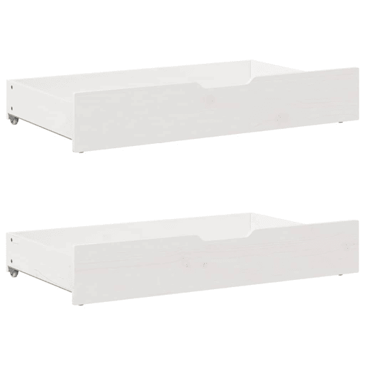 Estrutura De Cama De Casal Moderno c gavetas - 140x200 cm pinho maciço branco Estrutura De Cama De Casal Moderno c gavetas - 140x200 cm pinho maciço branco