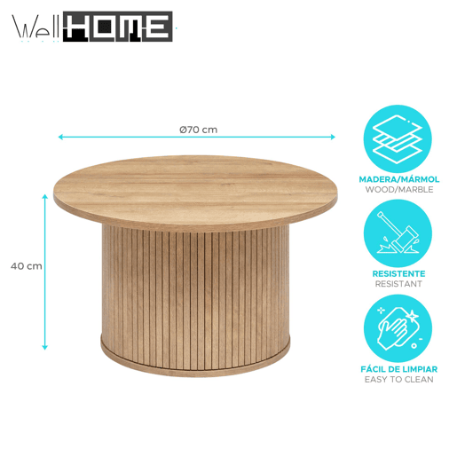 Mesa de centro 'Colva' da Well Home