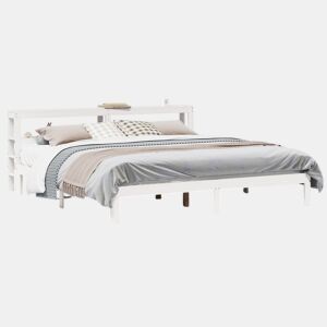 Estrutura De Cama Dupla para adultos c cabeceira - 200x200 cm branco