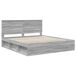 Estructura de cama matrimonial 183x210 Estructura de cama matrimonial 183x210 Gris