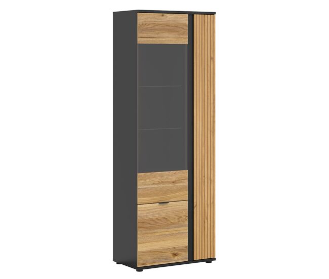 Vajillero aparador 3 puertas pia negro y madera