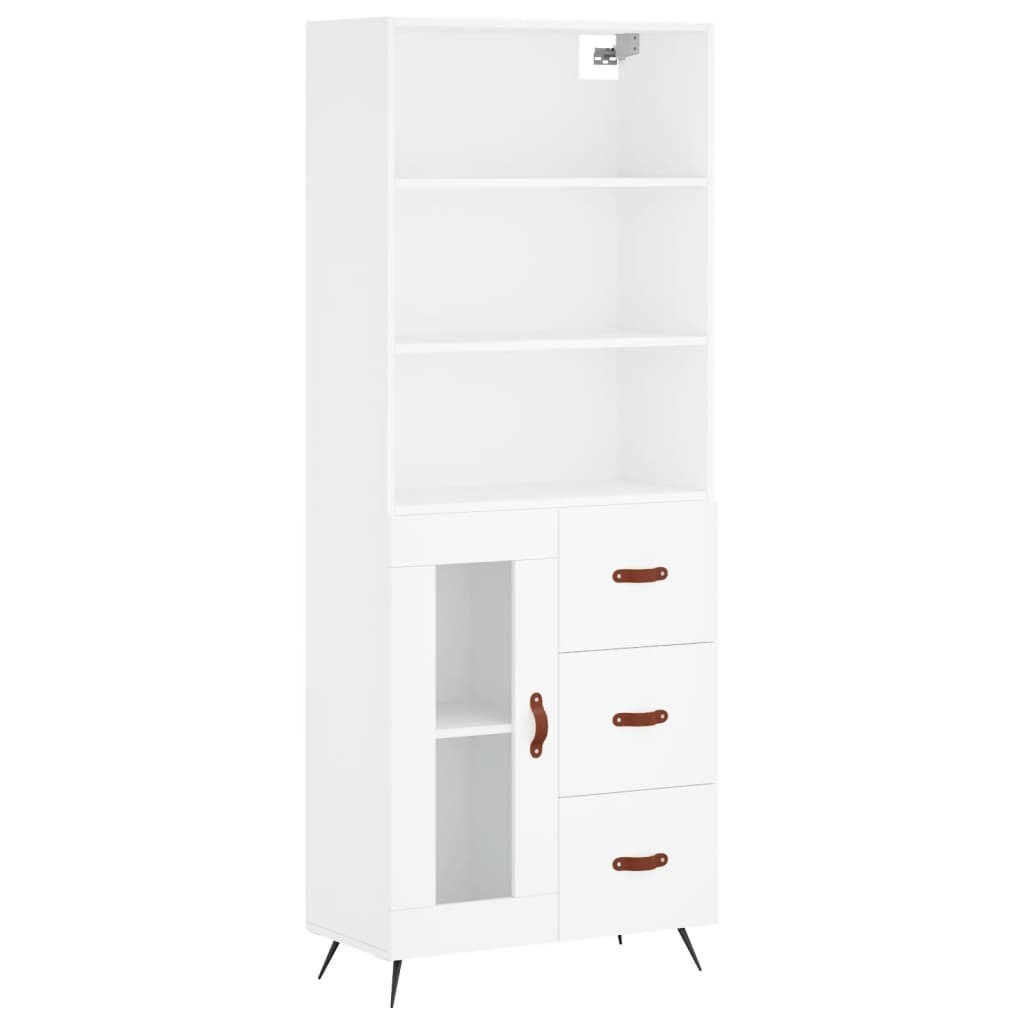 Aparador alto - Mueble de almacenamiento 69 Blanco