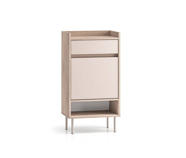Mueble zapatero 1 puerta 1 cajón Alos Cachemira y Madera