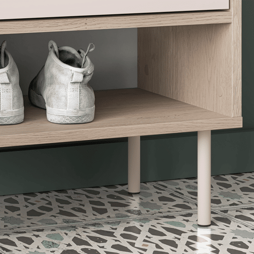 Móvel sapatos 1 porta 1 gaveta Alos Caxemira e Madeira