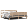 Estrutura de Cama de casal moderno com cabeceira 200x200 cm pinho maciço