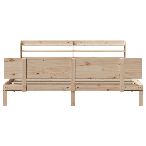 Estrutura de Cama de casal moderno com cabeceira 200x200 cm pinho maciço Estrutura de Cama de casal moderno com cabeceira 200x200 cm pinho maciço