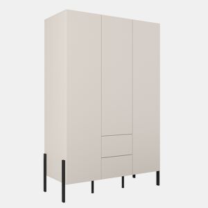 Roupeiro Bérénice Caxemira 3 portas 2 gavetas