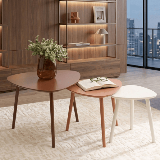 Conjunto de 3 mesas de centro Well Home Nesting