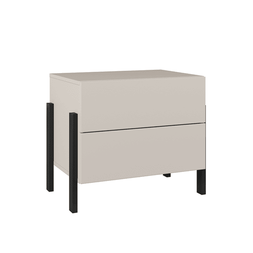 Mesa de cabeceira Bérénice Caxemira 2 gavetas
