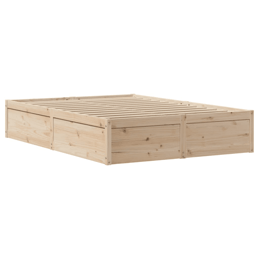 Estrutura De Cama De Casal c cabeceira - 135x190 cm pinho maciço