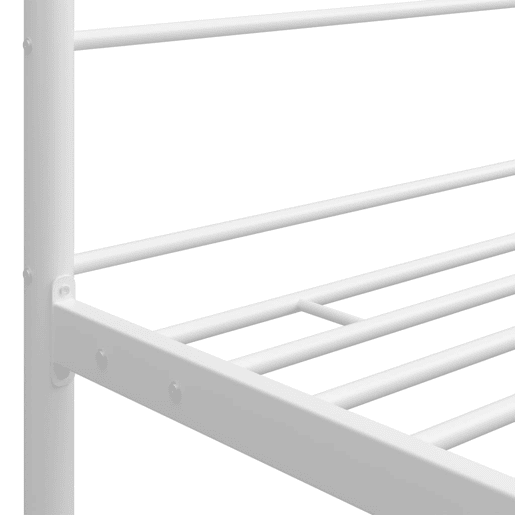 Estrutura De Cama De Casal Simple - dossel 160x200 cm metal branco