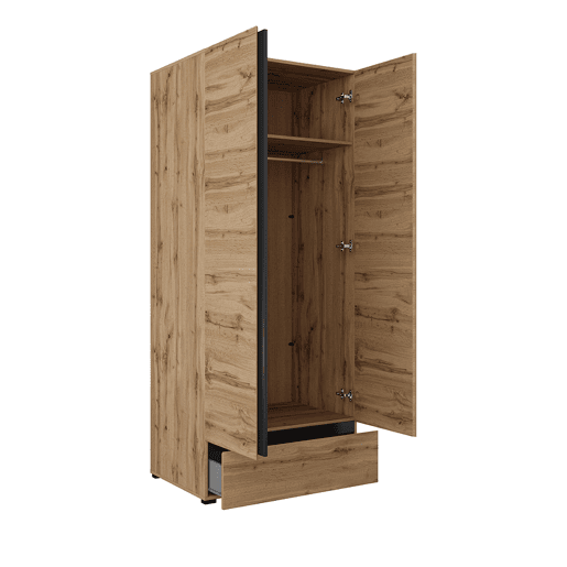 Armário de 2 portas e 1 gaveta Lilia Wood