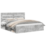 Estrutura de Cama de casal para adultos com cabeceira Concreto 180 x 200 cm