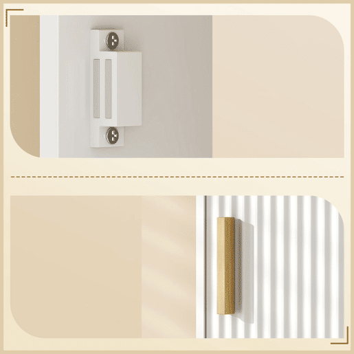 HOMCOM Armário Alto para Casa de Banho, Móvel Auxiliar Estreito com Prateleiras Ajustáveis, Portas Ranhuradas, Gaveta, Compartimento Aberto, Pés de Madeira, para Espaços Pequenos, 31,5x29,7x171,5 cm, Branco