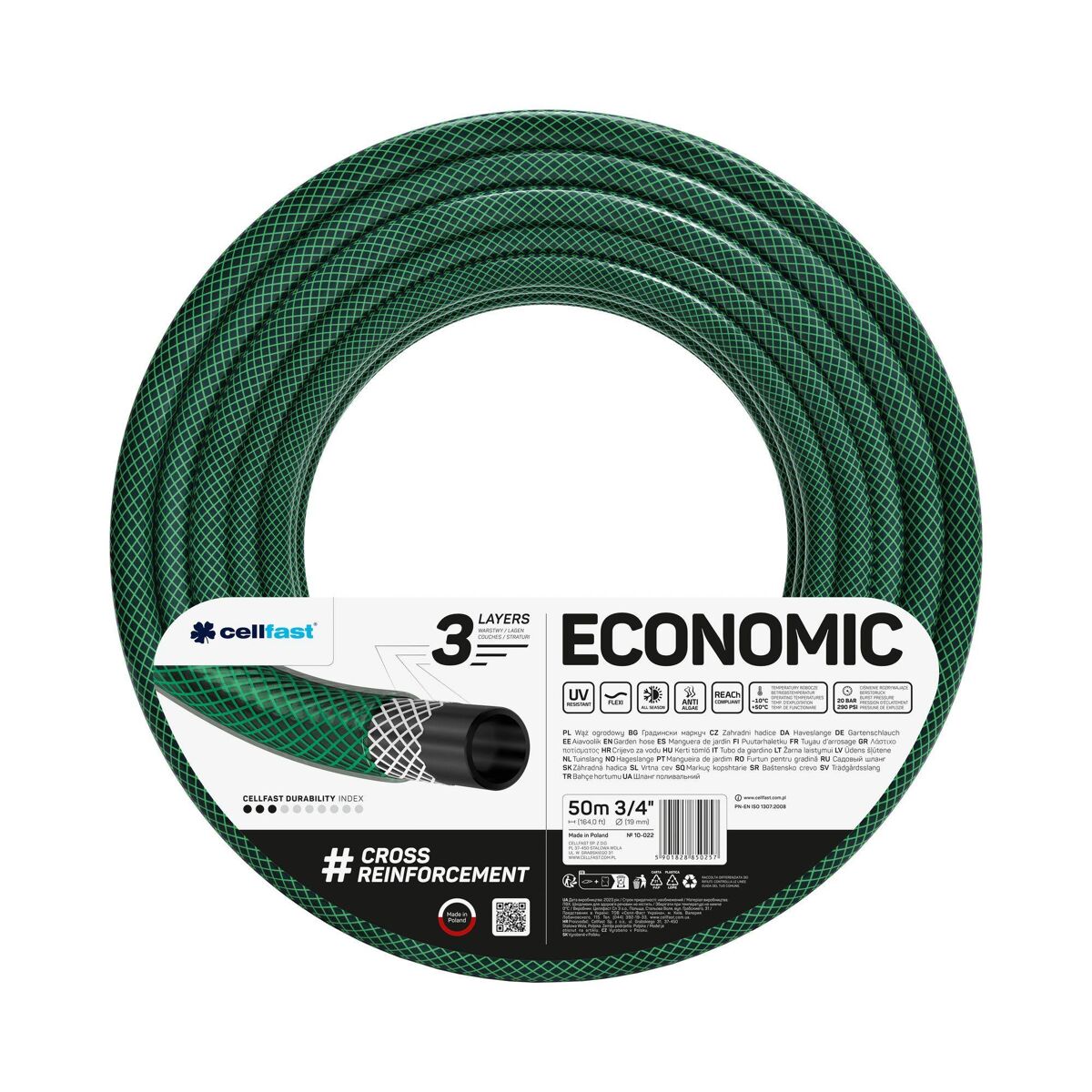 Manguera de jardín ECONOMIC de 3 capas
